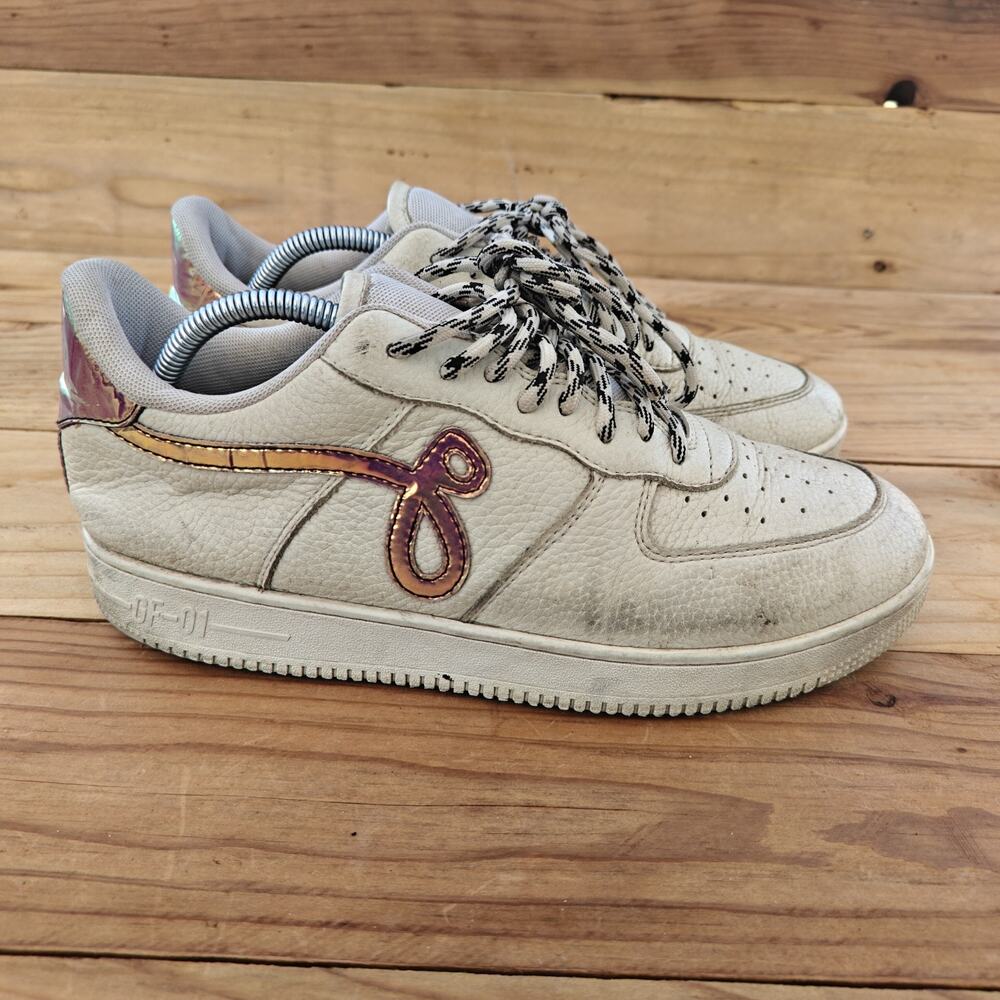 John Geiger GF-01 'Off White Pebbled Leather Men's Sneakers Shoes Size 10